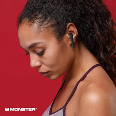 New Mon.ster Verse True Wireless Earbuds with Charging Case, Bluetooth 5.0 in-Ear Stereo Headphones, Built-in Mic for Clear Calls, USB-C Quick Charge (Black) Orginal