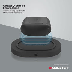 New Mon.ster Verse True Wireless Earbuds with Charging Case, Bluetooth 5.0 in-Ear Stereo Headphones, Built-in Mic for Clear Calls, USB-C Quick Charge (Black) Orginal