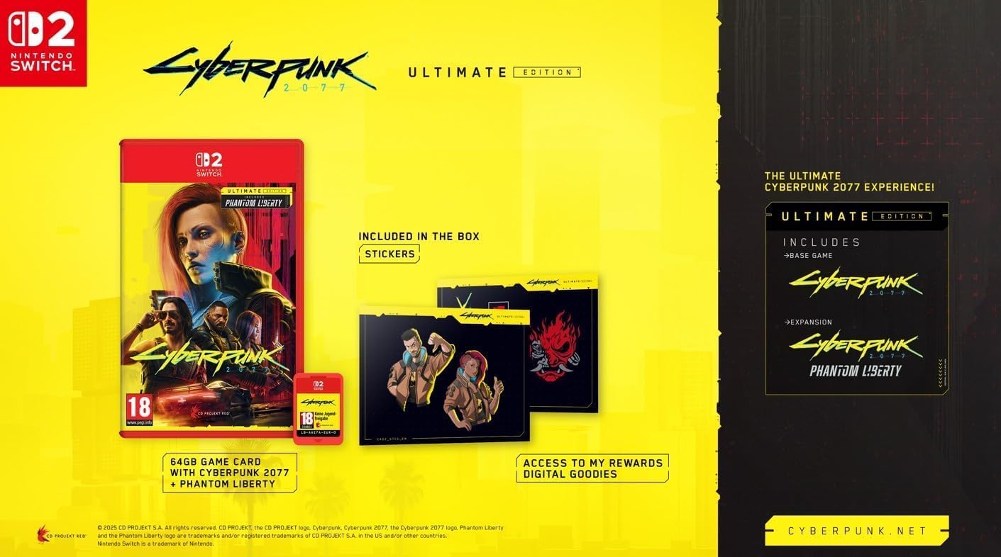 Cyberpunk 2077: Ultimate Edition - Nintendo Switch 2 - New Original