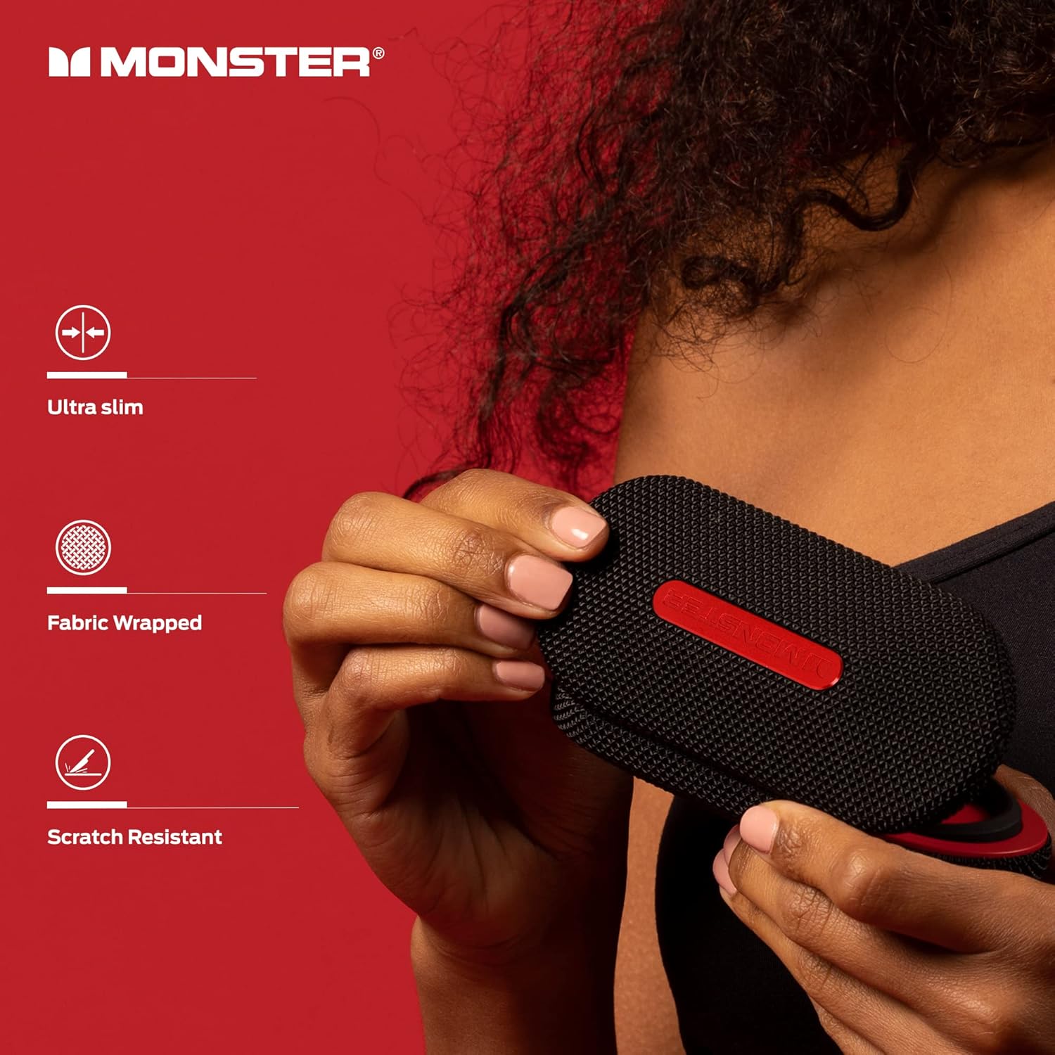 Monster DNA Fit - Wireless Arc Headphones - In-Ear Bluetooth Earbuds - Noise Reduction - Waterproof - Ergonomic - Black